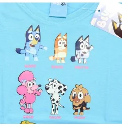 Bluey Παιδικό Κοντομάνικο κοντό Μπλουζάκι για κορίτσια (BL 52 02 020 blue)