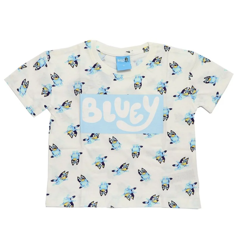 Bluey Παιδικό Κοντομάνικο κοντό Μπλουζάκι για κορίτσια (BL 52 02 020 white)