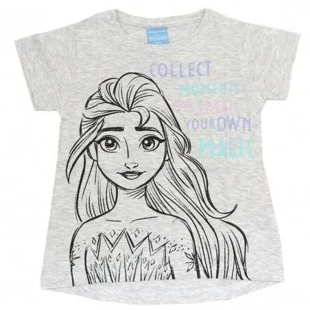 Disney Frozen Κοντομάνικο Μπλουζάκι Για Κορίτσια (DIS FROZ 52 02 9453) Grey - Κοντομάνικα μπλουζάκια