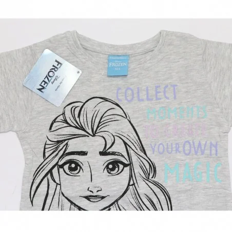 Disney Frozen Κοντομάνικο Μπλουζάκι Για Κορίτσια (DIS FROZ 52 02 9453) Grey