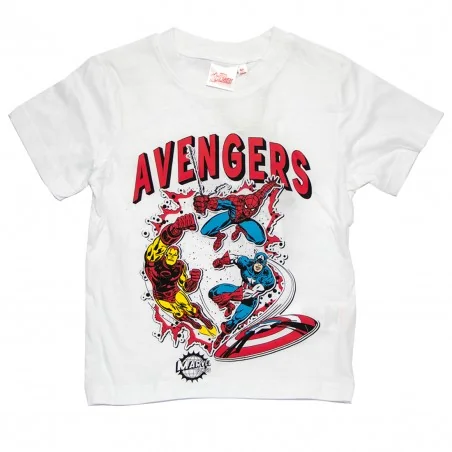 Marvel Avengers κοντομάνικο Μπλουζάκι αγόρια (YE10020 white) - Κοντομάνικα μπλουζάκια