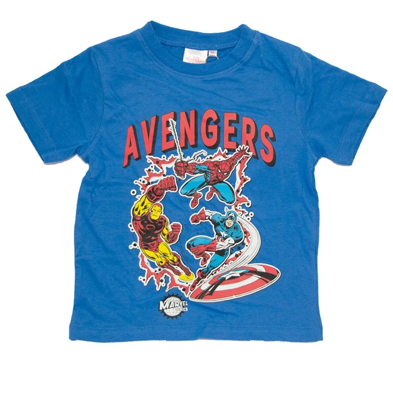 Marvel Avengers κοντομάνικο Μπλουζάκι αγόρια (YE10020 Blue) Marvel Avengers κοντομάνικο Μπλουζάκι αγόρια (YE10020 Blue)