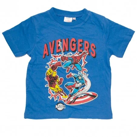 Marvel Avengers κοντομάνικο Μπλουζάκι αγόρια (YE10020 Blue) Marvel Avengers κοντομάνικο Μπλουζάκι αγόρια (YE10020 Blue)
