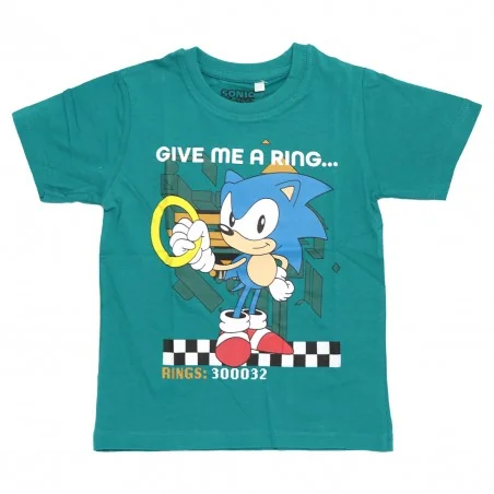 Sonic Παιδικό Κοντομάνικο μπλουζάκι για αγόρια (SONIC C 52 02 058 turquoise) - Κοντομάνικα μπλουζάκια