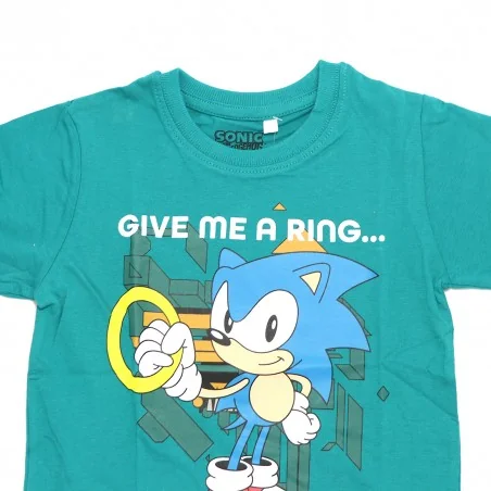 Sonic Παιδικό Κοντομάνικο μπλουζάκι για αγόρια (SONIC C 52 02 058 turquoise)