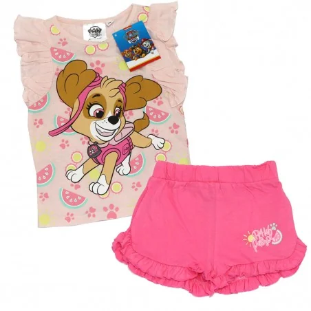 Paw Patrol Παιδικό Καλοκαιρινό Σετ Για Κορίτσια (WE1140 L.Pink)