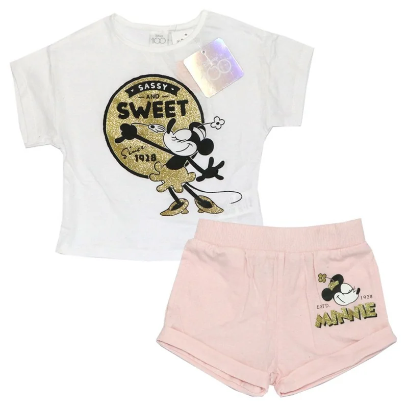 Disney Minnie Mouse Παιδικό Καλοκαιρινό Σετ Για Κορίτσια (WE1232 White) Disney Minnie Mouse Παιδικό Καλοκαιρινό Σετ Για Κορίτσια (WE1232 White)