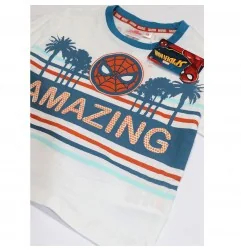 Marvel Spiderman Παιδικό Καλοκαιρινό Σετ Για Αγόρια (WE1010 white) - Καλοκαιρινά Σετ