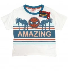Marvel Spiderman Παιδικό Καλοκαιρινό Σετ Για Αγόρια (WE1010 white) - Καλοκαιρινά Σετ