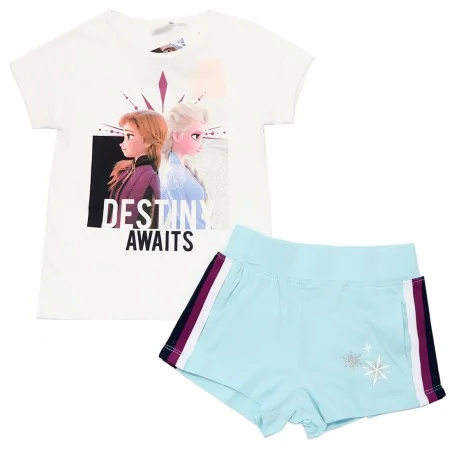 Disney Frozen Παιδικό Καλοκαιρινό Σετ Για Κορίτσια (UE1075 white)
