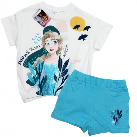 Disney Frozen Παιδικό Καλοκαιρινό Σετ Για κορίτσια (WE1107 white) - Καλοκαιρινά Σετ