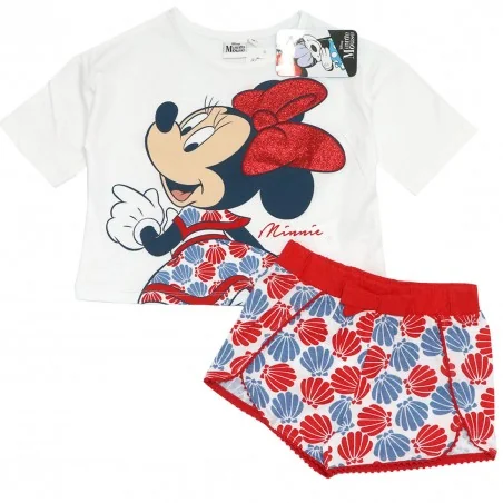 Disney Minnie Mouse Παιδικό Καλοκαιρινό Σετ Για Κορίτσια (WE1094 white) - Καλοκαιρινά Σετ