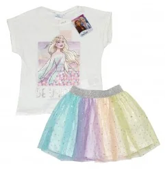 Disney Frozen Παιδικό Καλοκαιρινό Σετ Για κορίτσια (WE1115 White) - Καλοκαιρινά Σετ