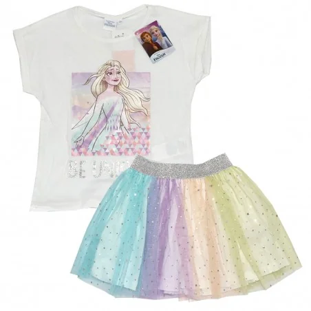 Disney Frozen Παιδικό Καλοκαιρινό Σετ Για κορίτσια (WE1115 White) - Καλοκαιρινά Σετ