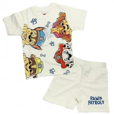 Paw Patrol παιδική Καλοκαιρινή Πιτζάμα (PAW 52 04 2931Ecru) - Πιτζάμες Καλοκαιρινές