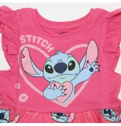 Disney Lilo & Stitch Παιδικό καλοκαιρινό Φορεματάκι για κορίτσια (DIS LIS 52 23 C767 W Pink)