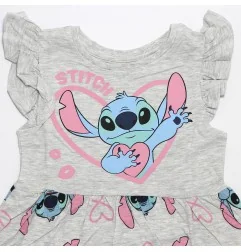 Disney Lilo & Stitch Παιδικό καλοκαιρινό Φορεματάκι για κορίτσια (DIS LIS 52 23 C767 W Grey)