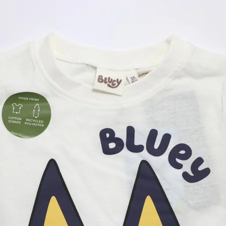 Bluey Παιδικό Κοντομάνικο κοντό Μπλουζάκι για αγόρια (YE10284 White)