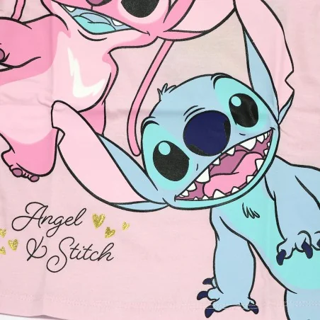 Disney Lilo & Stitch Παιδικό Κοντομάνικο Μπλουζάκι για κορίτσια (DIS LIS 52 02 C763 Pink)