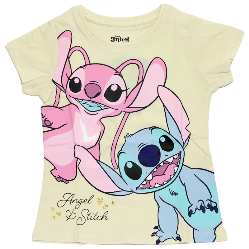 Disney Lilo & Stitch Παιδικό Κοντομάνικο Μπλουζάκι για κορίτσια (DIS LIS 52 02 C763 crem) Disney Lilo & Stitch Παιδικό Κοντομάνικο Μπλουζάκι για κορίτσια (DIS LIS 52 02 C763 crem)