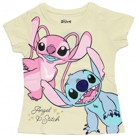 Disney Lilo & Stitch Παιδικό Κοντομάνικο Μπλουζάκι για κορίτσια (DIS LIS 52 02 C763 crem) Disney Lilo & Stitch Παιδικό Κοντομάνικο Μπλουζάκι για κορίτσια (DIS LIS 52 02 C763 crem)
