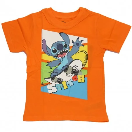 Disney Lilo & Stitch Παιδικό Κοντομάνικο Μπλουζάκι (DIS LIS 52 02 C400 Orange) - Κοντομάνικα μπλουζάκια