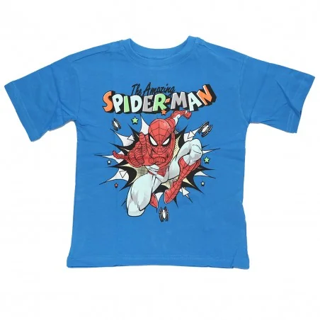 Marvel Spiderman κοντομάνικο Μπλουζάκι Για Αγόρια (SP S 52 02 1656 Blue) - Κοντομάνικα μπλουζάκια