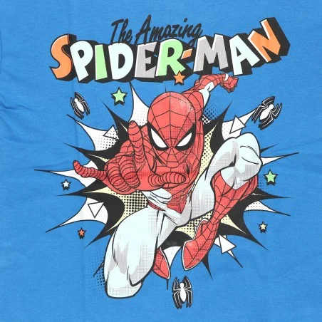 Marvel Spiderman κοντομάνικο Μπλουζάκι Για Αγόρια (SP S 52 02 1656 Blue)
