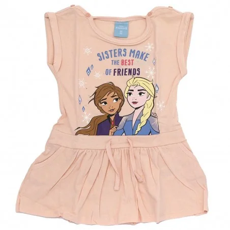 Disney Frozen Παιδικό καλοκαιρινό Φορεματάκι (DIS FROZ 52 23 9290 Pink) - Καλοκαιρινά φορέματα