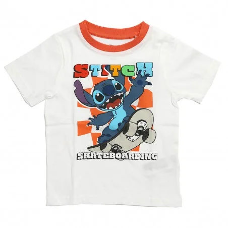 Disney Lilo & Stitch Παιδική Καλοκαιρινή Πιτζάμα Για Αγόρια (DIS LIS 52 04 C721 Orange)