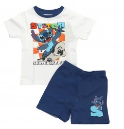 Disney Lilo & Stitch Παιδική Καλοκαιρινή Πιτζάμα Για Αγόρια (DIS LIS 52 04 C721 Navy) - Πιτζάμες Καλοκαιρινές