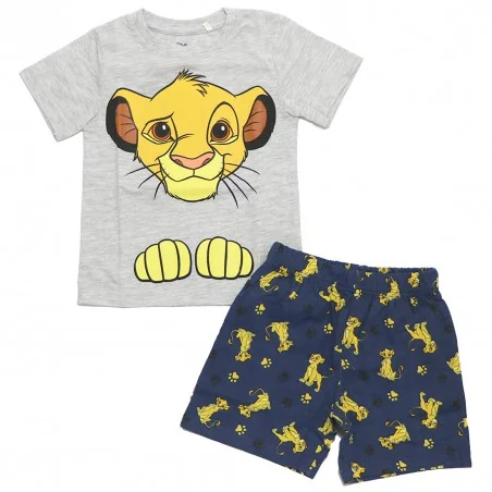 Disney Lion King Καλοκαιρινή Πιτζάμα Για Αγόρια (DIS KL 52 04 B206 Grey) - Πιτζάμες Καλοκαιρινές