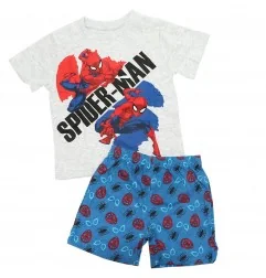 Marvel Spiderman παιδική Καλοκαιρινή πιτζάμα (SP S 52 04 1284 grey) - Πιτζάμες Καλοκαιρινές