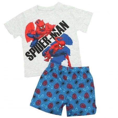 Marvel Spiderman παιδική Καλοκαιρινή πιτζάμα (SP S 52 04 1284 grey) - Πιτζάμες Καλοκαιρινές