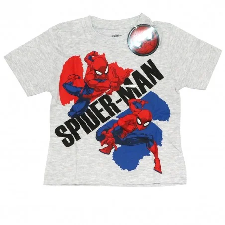 Marvel Spiderman παιδική Καλοκαιρινή πιτζάμα (SP S 52 04 1284 grey)