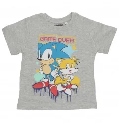 Sonic Παιδική Καλοκαιρινή Πιτζάμα για αγόρια (SONIC 52 04 011 Grey)