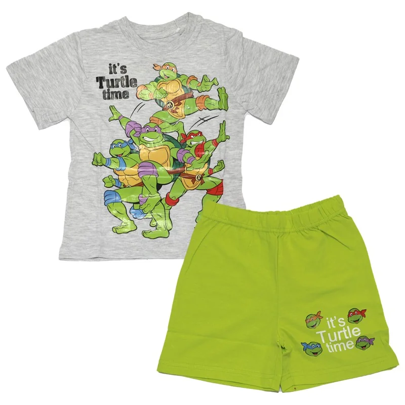 Ninja Turtles Παιδική Καλοκαιρινή Πιτζάμα για αγόρια (NIN 52 04 059 grey)
