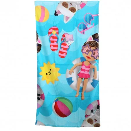 Gabby's Dollhouse Παιδική Βαμβακερή Πετσέτα θαλάσσης 70x140εκ. (EWA00003GD) - Πετσέτες Βαμβακερές