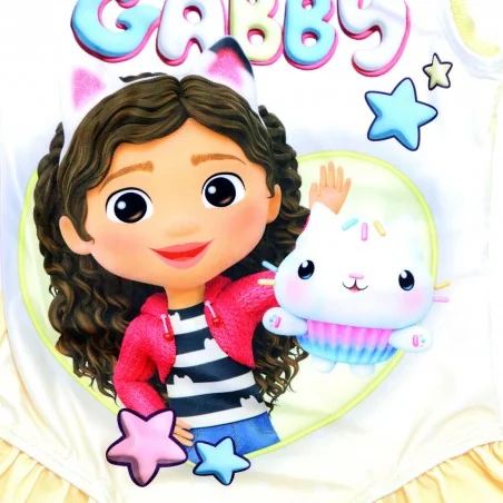Gabby's Dollhouse Παιδικό Μαγιό ολόσωμο για κορίτσια (GB 52 44 016)