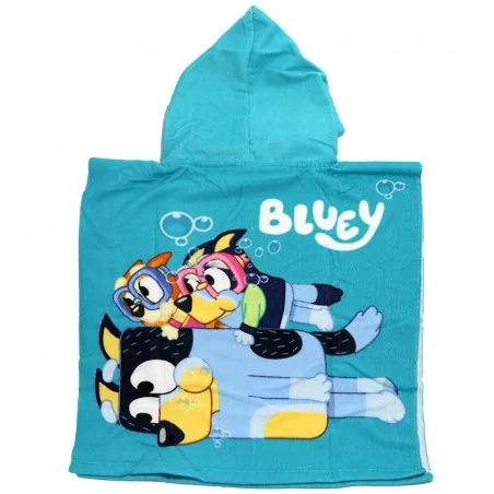 Bluey Παιδικό Πόντσο θαλάσσης Microfiber Fast Dry 55x110εκ. (AYM075724)