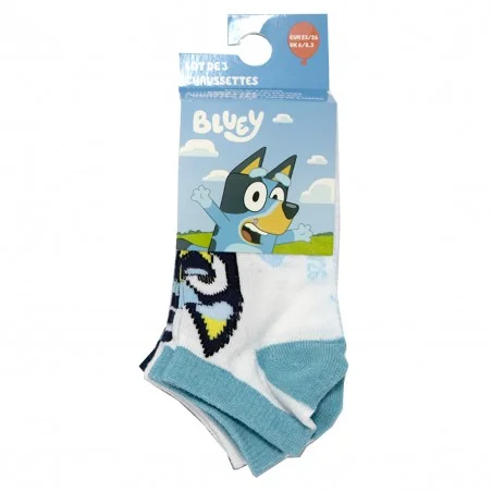 Bluey Παιδικές κοντές Κάλτσες Σετ 3 Ζευγάρια (YE06062.White)