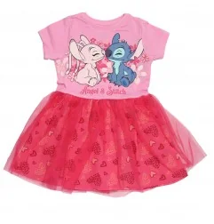 Disney Lilo & Stitch Παιδικό καλοκαιρινό Φορεματάκι με τούλι (DIS LIS 52 23 C769 CTN TIUL) - Καλοκαιρινά φορέματα