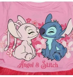 Disney Lilo & Stitch Παιδικό καλοκαιρινό Φορεματάκι με τούλι (DIS LIS 52 23 C769 CTN TIUL)