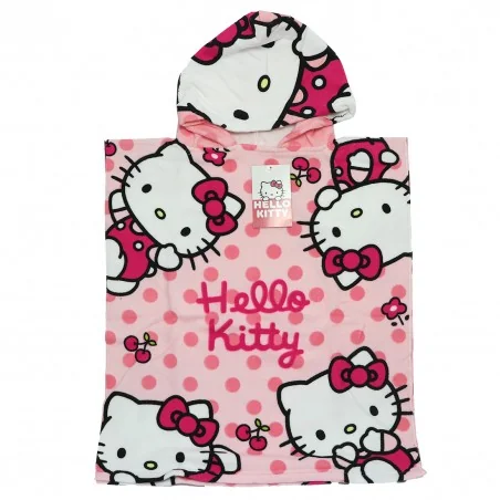 Hello Kitty Παιδικό Πόντσο θαλάσσης Microfiber Fast Dry 50x115εκ. (CEP2200010391) - Πόντσο θαλάσσης