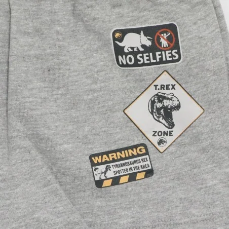 Jurassic World Παιδικό Σορτς για αγόρια (WE1073 Grey) Jurassic World Παιδικό Σορτς για αγόρια (WE1073 Grey)