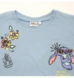 Disney Lilo & Stitch βαμβακερό Γυναικείο Κοντομάνικο Μπλουζάκι (ΥΕ35022)