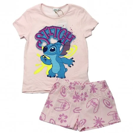 Disney Lilo & Stitch Εφηβική Καλοκαιρινή Πιτζάμα για κορίτσια (YE20054PINK - Εφηβικές πιτζάμες