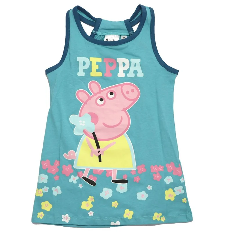 Peppa Pig Παιδικό καλοκαιρινό Φορεματάκι για κορίτσια (EX1086 turquoise)