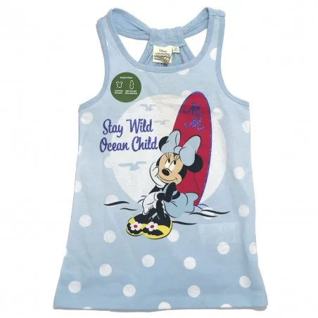 Disney Minnie Mouse Παιδικό καλοκαιρινό Φορεματάκι για κορίτσια(EX1277 blue) - Καλοκαιρινά φορέματα