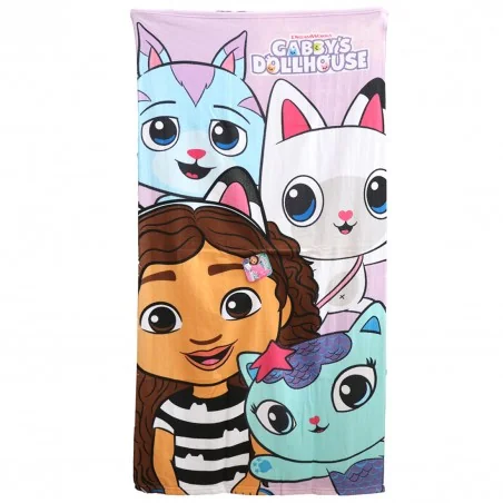 Gabby's Dollhouse παιδική Πετσέτα Θαλάσσης microfiber Fast Dry 70x140εκ. (CEP2200010390) - Πετσέτες Quick dry - Microfiber